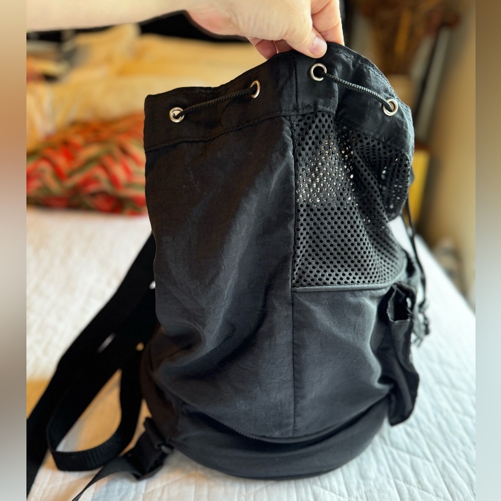 Nylon Mesh Beach Bag with Backpack Straps